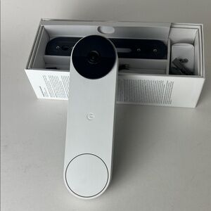 Google Nest Doorbell White Battery Smart Home open box